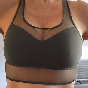 OYSHO Sports Bra Olive Green
